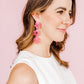 Zoey Statement Earrings - Azalea Pink - Shop LINNY CO