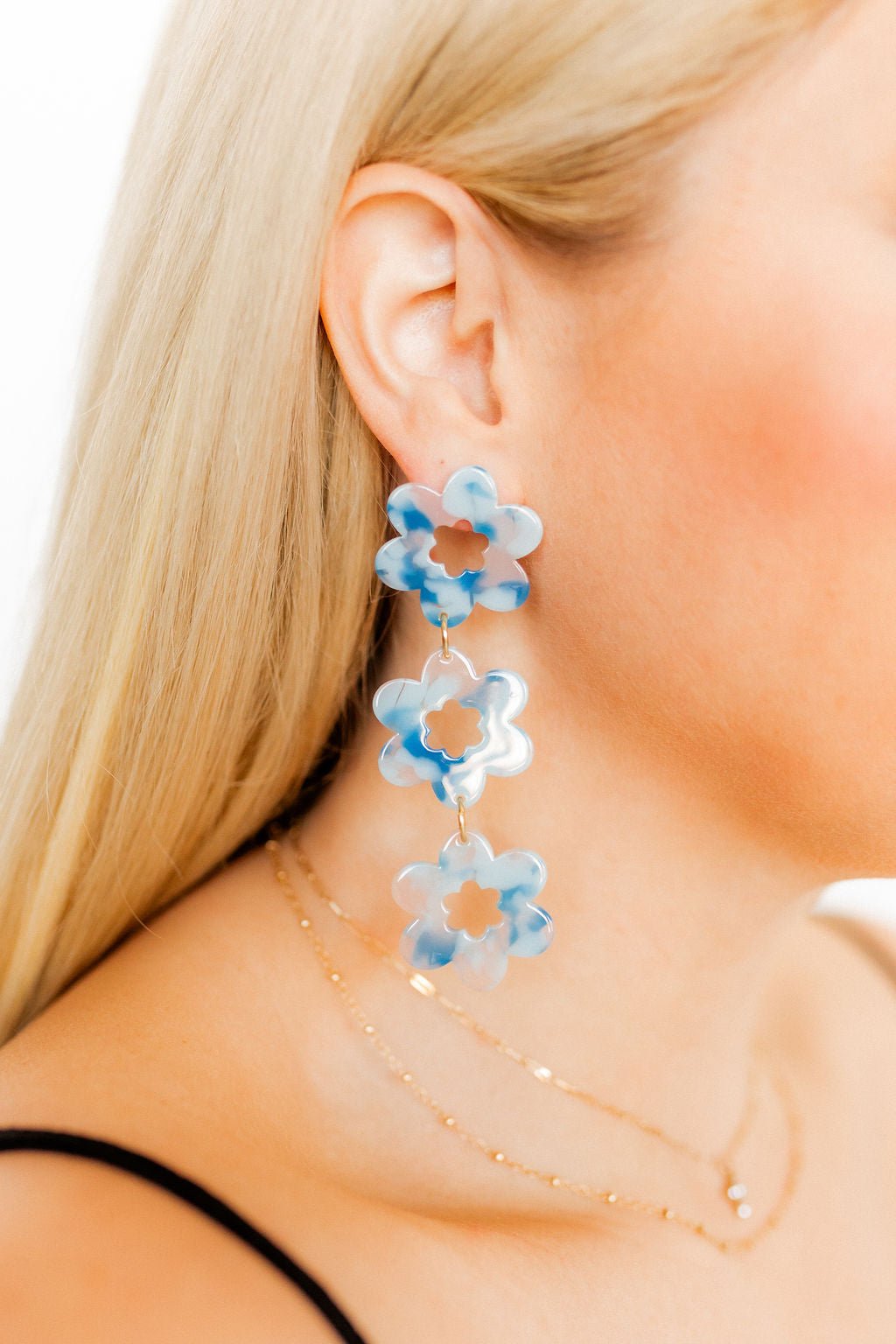 Zoey Statement Earrings - Ocean Eyes - Shop LINNY CO