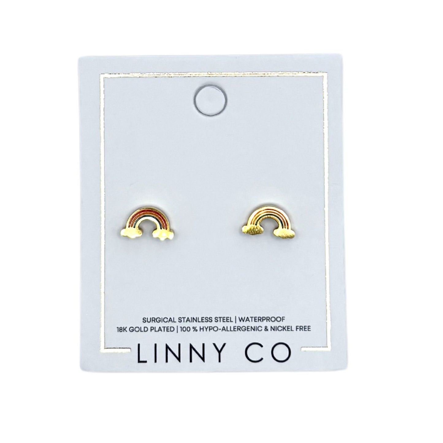 Screwback Stud Earrings - Rainbow Days