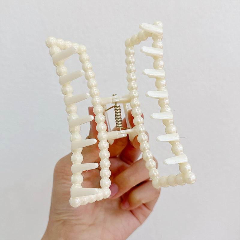 Hair Clip - Phoebe Pearl Rectangle