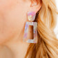 Kennedy Statement Earrings - Lavender Skies
