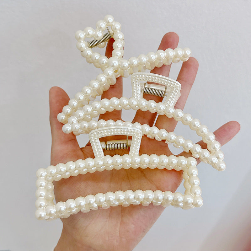 Hair Clip - Phoebe Pearl Rectangle