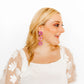 Zoey Statement Earrings - Orchid Purple