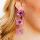 Zoey Statement Earrings - Orchid Purple