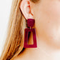 Kennedy Statement Earrings - Mulberry