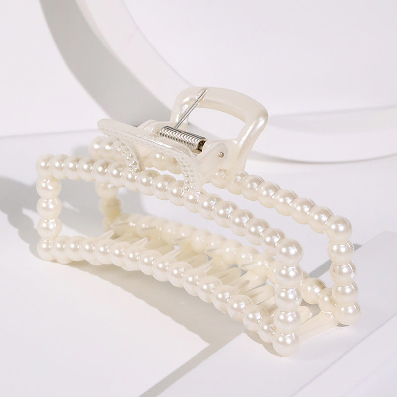 Hair Clip - Phoebe Pearl Rectangle