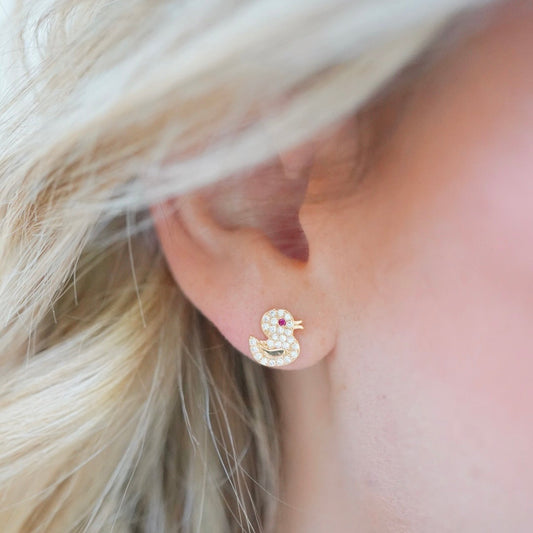 Della Duck Studs (Gold-Filled)