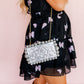 Daphne Clutch - Silver Glitter