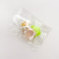 Mini Clip Trio - Zoey Flower: White / Neon Yellow / Pearlized Pink