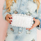 Daphne Clutch - Pearl White - Shop LINNY CO