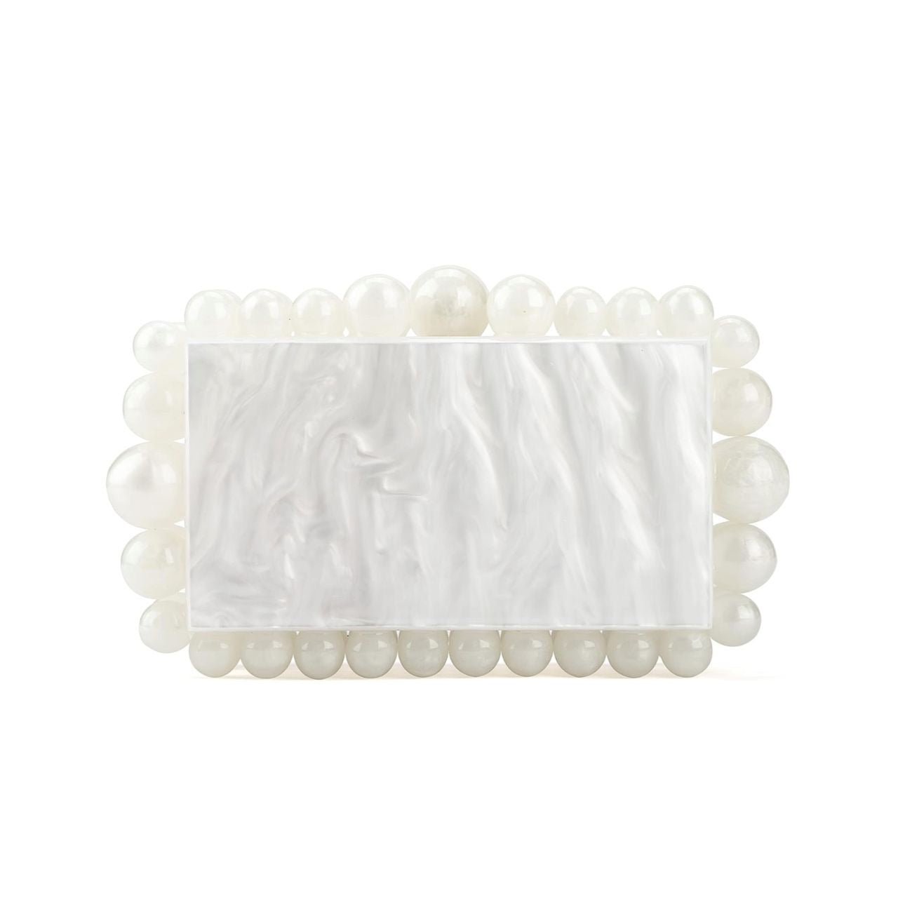 Daphne Clutch - Pearl White - Shop LINNY CO