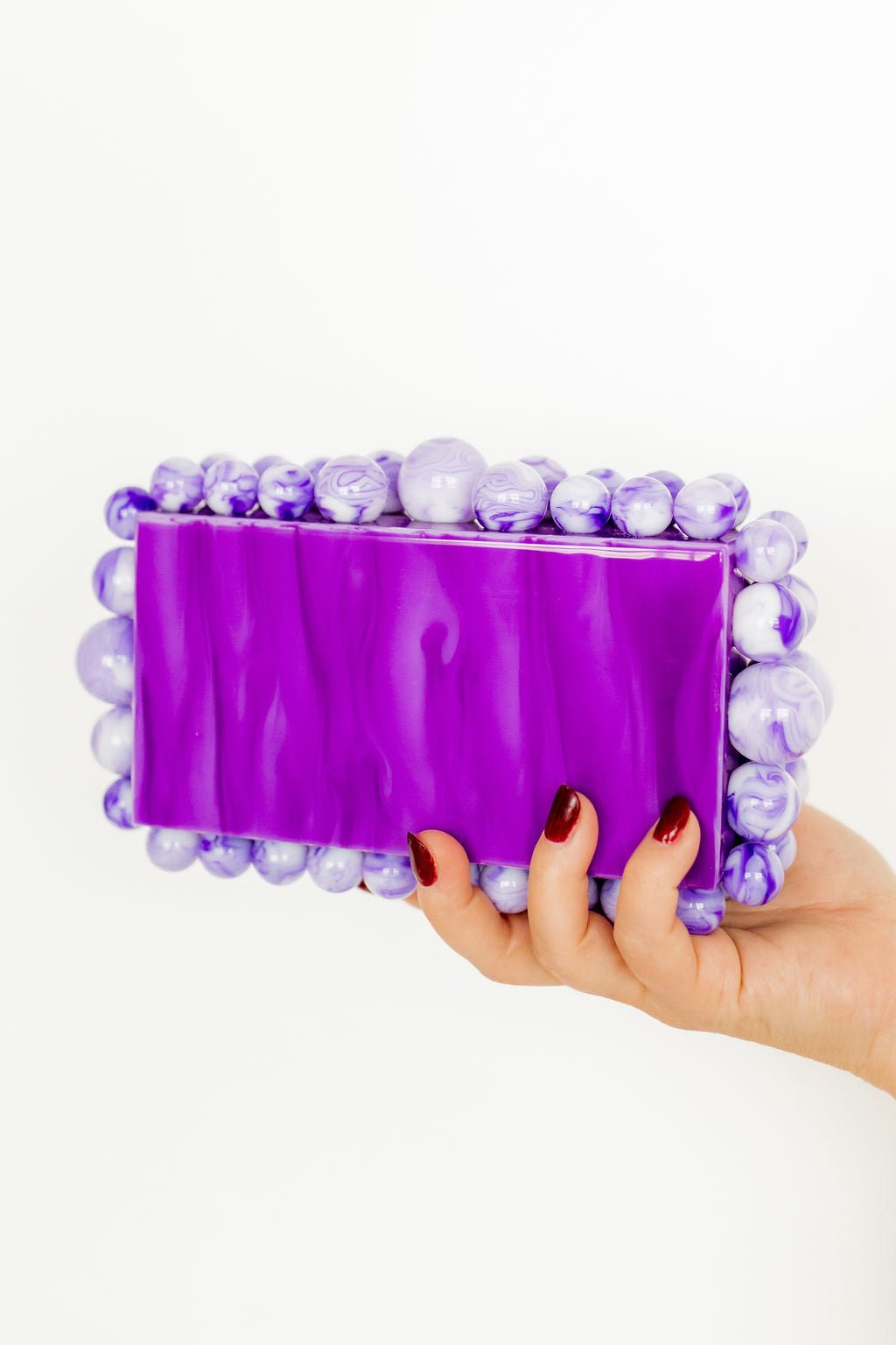 Daphne Clutch - Purple - Shop LINNY CO
