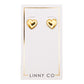 Elisabeth Heart Stud - Shop LINNY CO
