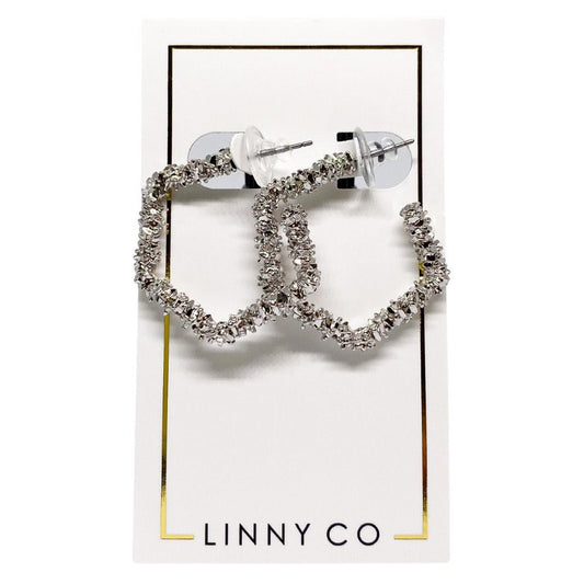 Grace Statement Earrings - Silver - Shop LINNY CO