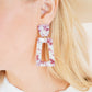 Kennedy Statement Earrings - Maroon Camo - Shop LINNY CO