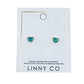 Screwback Stud Earrings - Nora Heart Teal - Shop LINNY CO