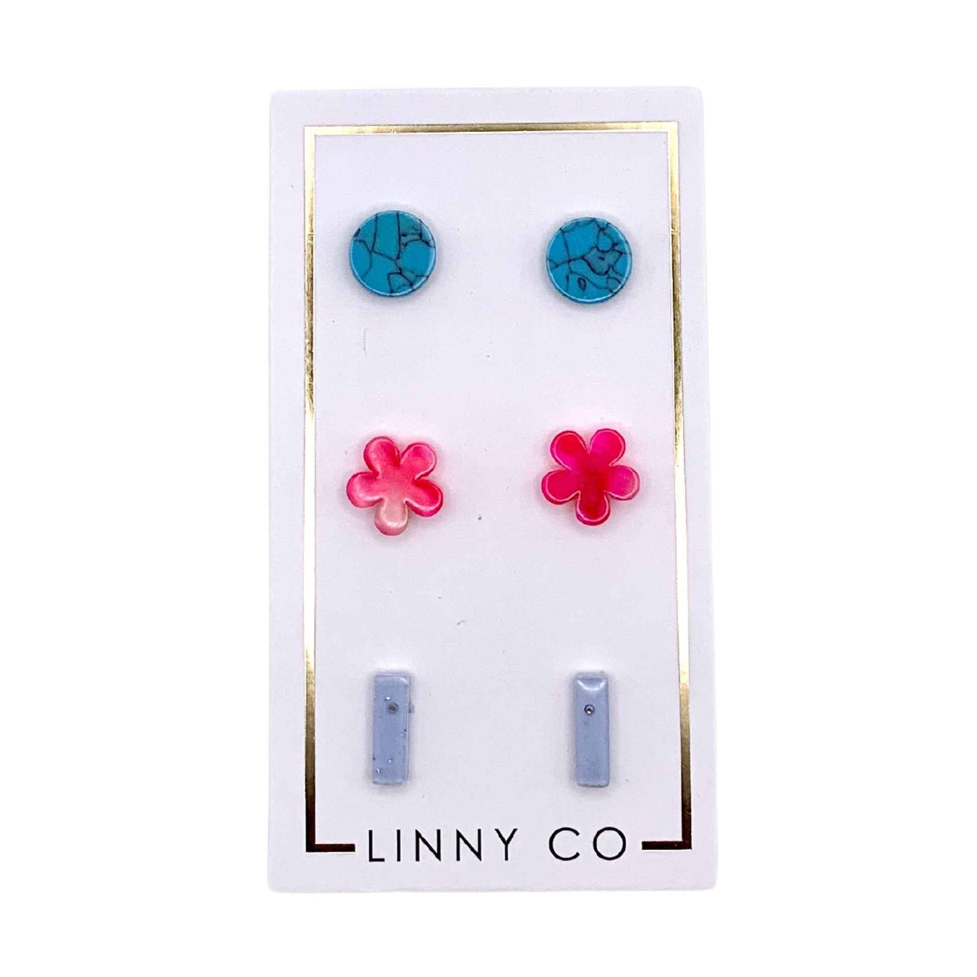 Stud Trio - Lollipop - Shop LINNY CO